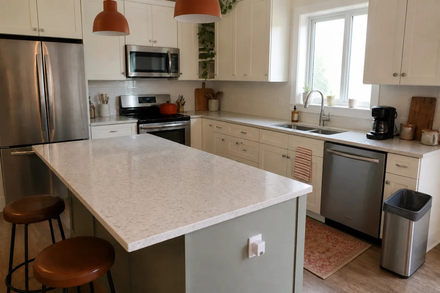 Kitchen after a realistic good-enough reset