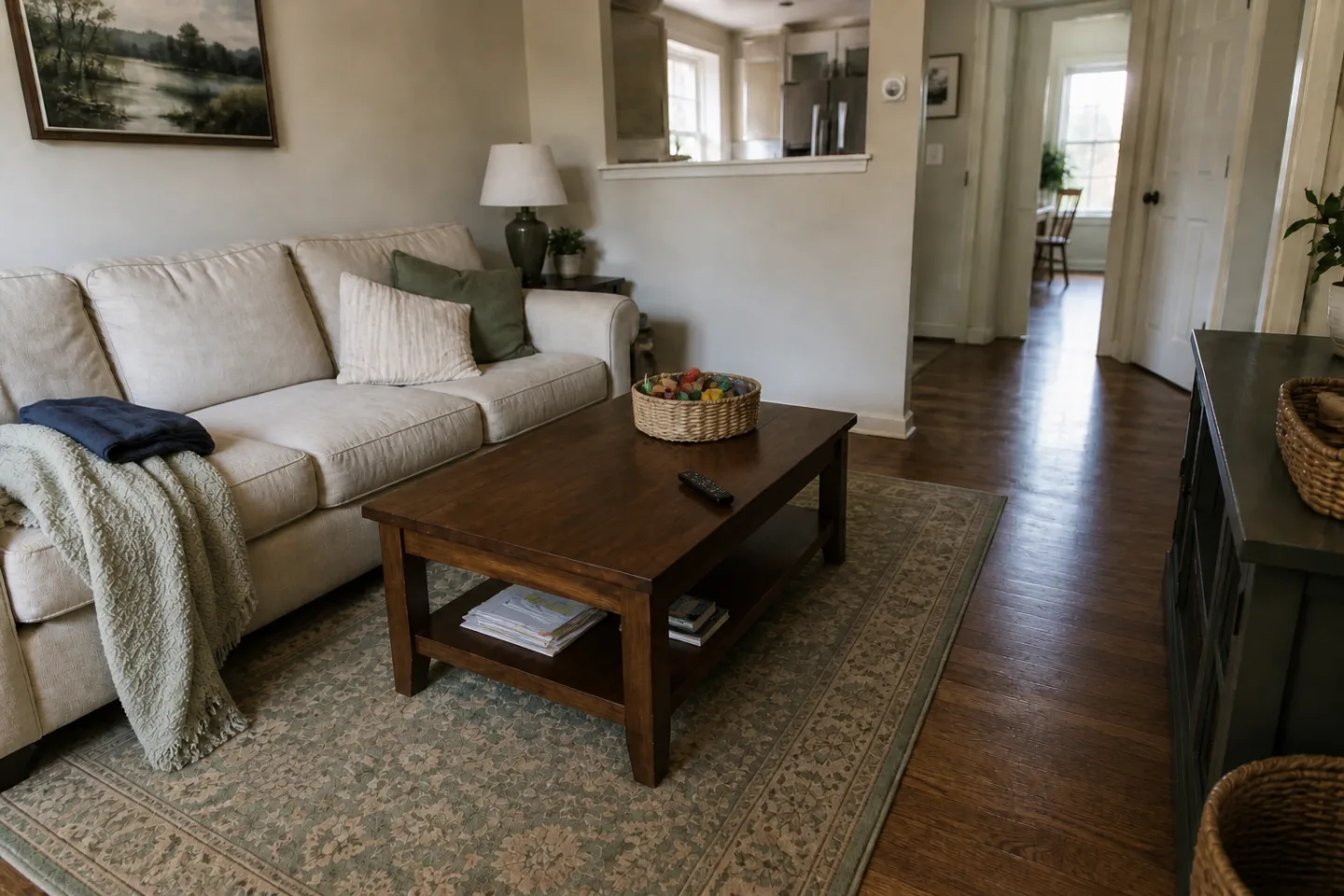 Living room after a realistic good-enough reset
